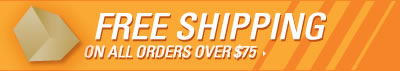 Free Shipping on all orders over $75