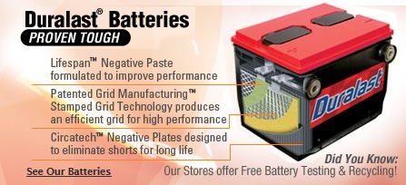 Duralast Batteries - Proven Tough