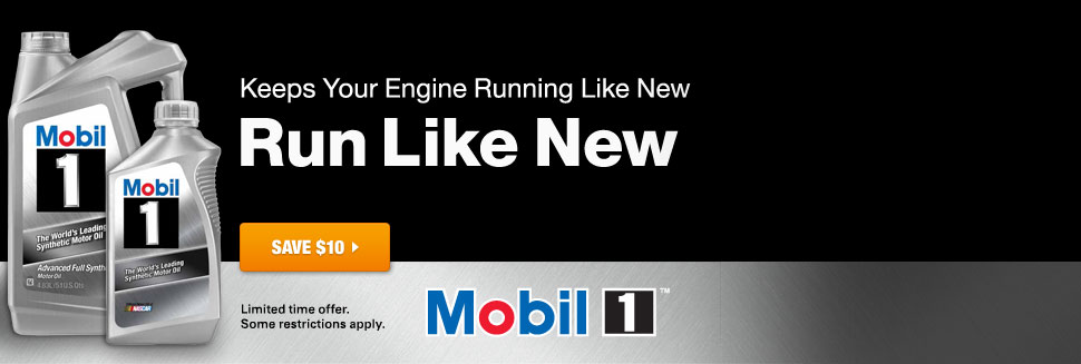 Mobil 1 - Keeps Your Engine Running Like New - Save $10