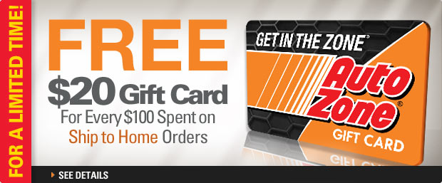 For a Limited Time! Free $20 Gift Card - Get $20 Back For Every $100 Spent On Ship to Home Orders - See Details 