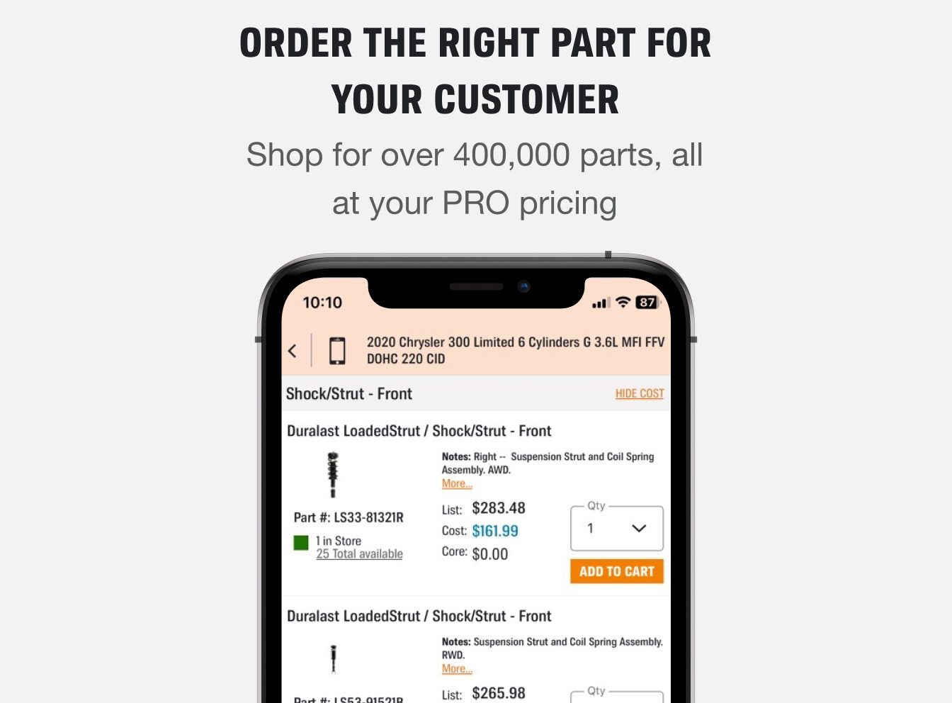 Order Parts