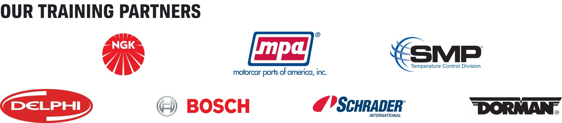 Our Training Partners Logos