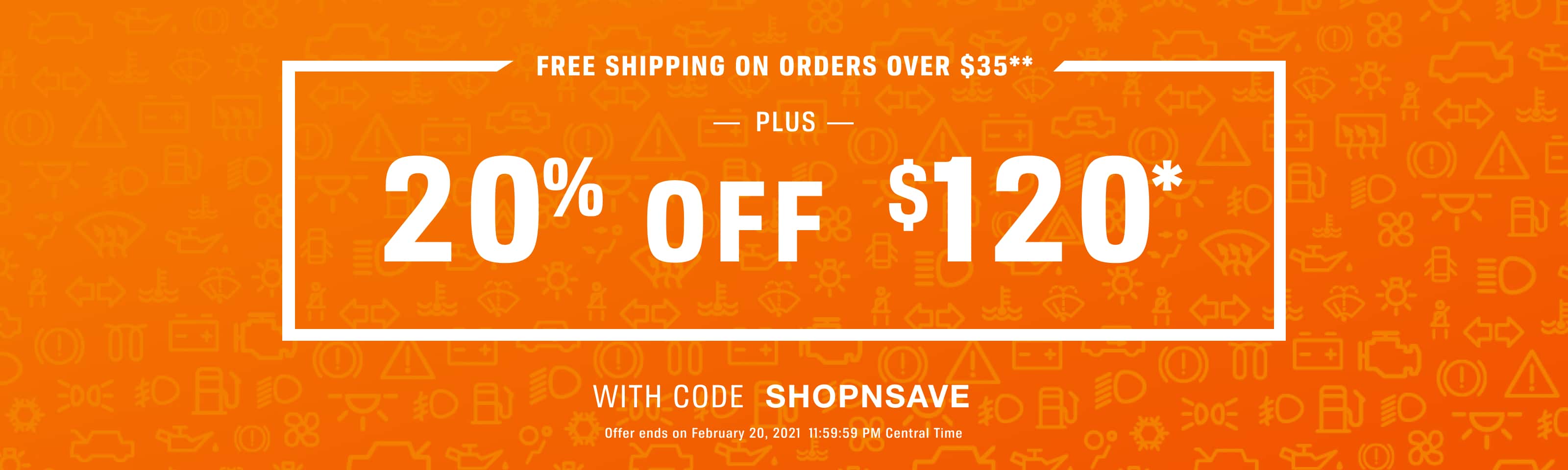 Extended 20 off ShiptoHome orders over 120* + Free Shipping on