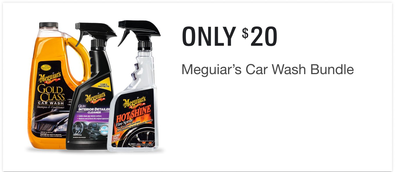 Only $20. Meguiar's Car Wash Bundle.