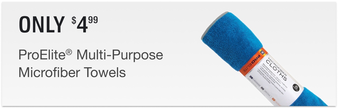 Only $4.99 ProElite® Multi-Purpose Microfiber Towels