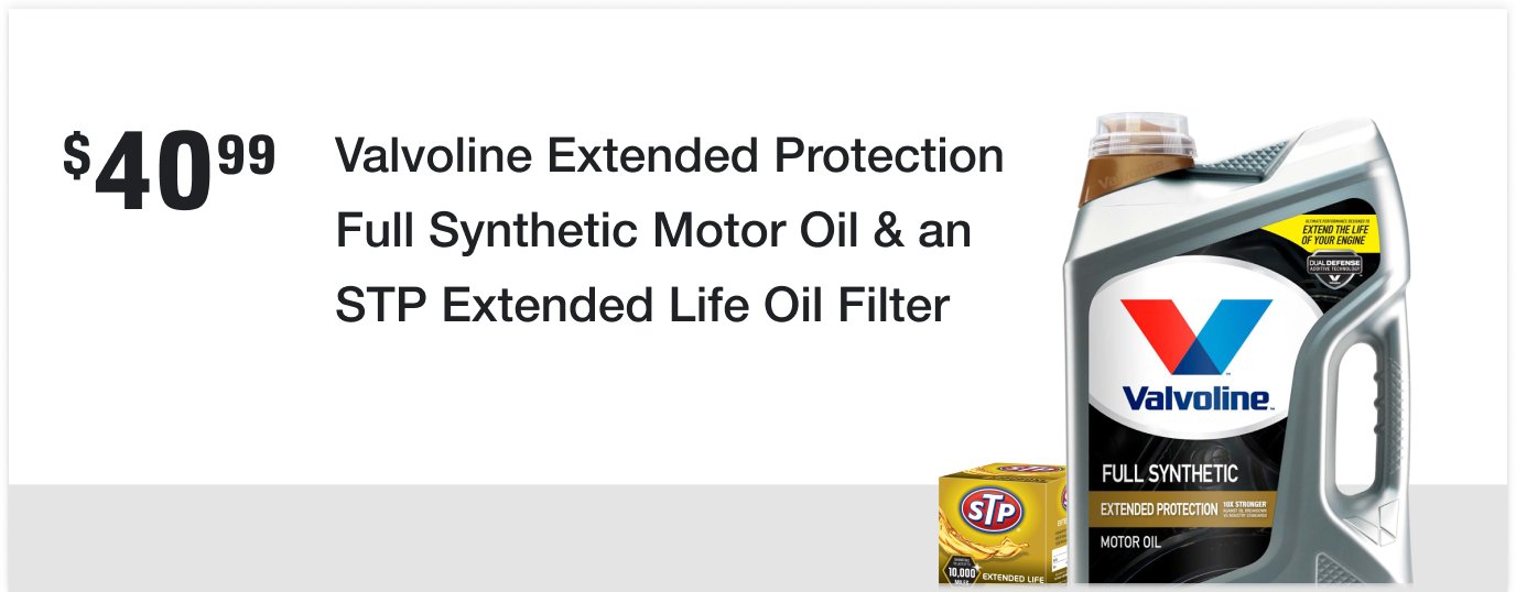 AutoZone Oil Change Specials Oil and Filter Deals