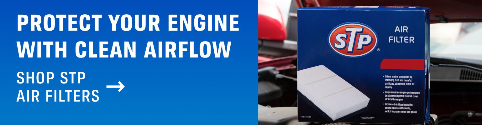 Protect your engine with clean airflow. Shop STP air filters.