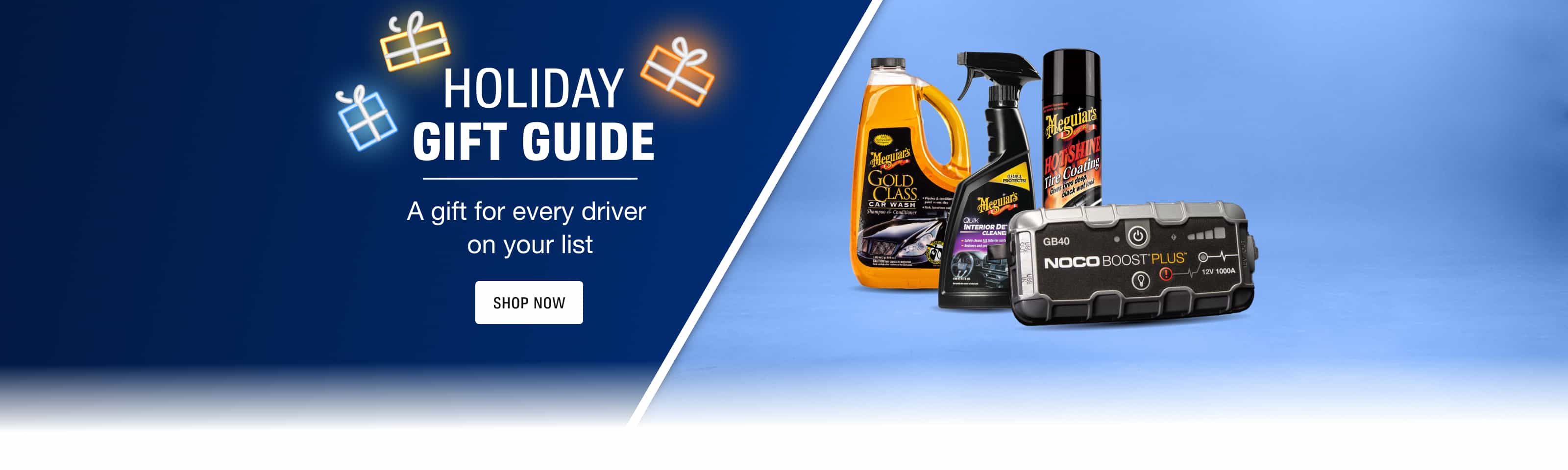 Holiday gift guide. A gift for every driver on your list. Learn more.
