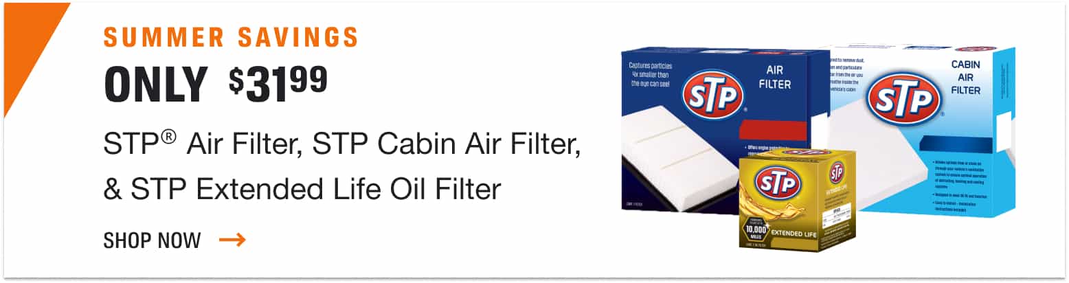 Get an STP Air Filter, STP Cabin Air Filter, & STP Extended Life Oil Filter for $31.99