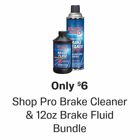 Only $6 Brake Bundle - Shop Pro Brake Cleaner & 12oz Brake Fluid Bundle