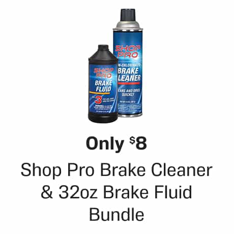 Only $8 Brake Bundle - Shop Pro Brake Cleaner & 32oz Brake Fluid Bundle