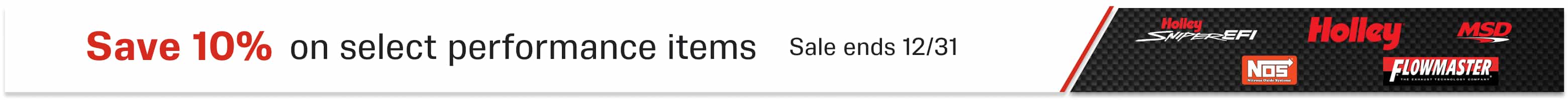 10% off Select Performance Items