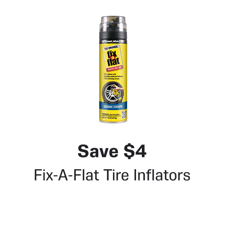 Save $4 - Fix-A-Flat Tire Inflators