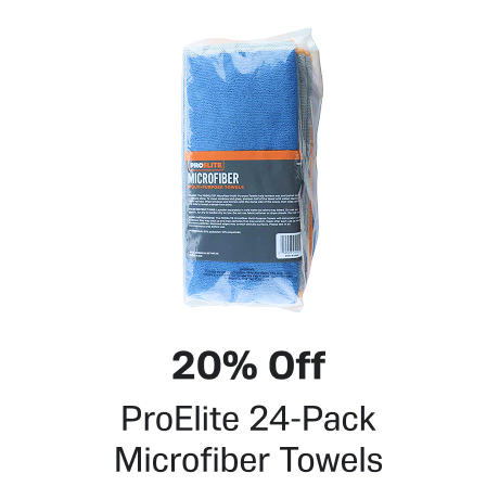 20% off - ProElite 24-Pack Microfiber Towels