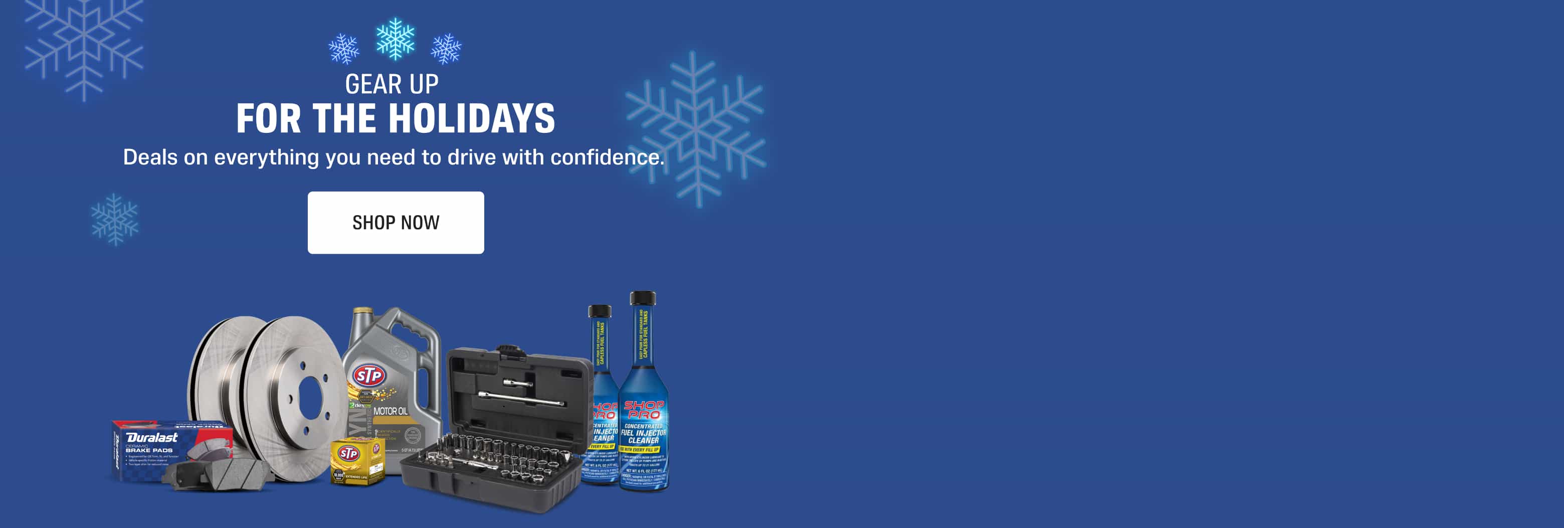 Gear up for the Holidays! - Deals on everything you need to drive with confidence. - Deals end 12/29