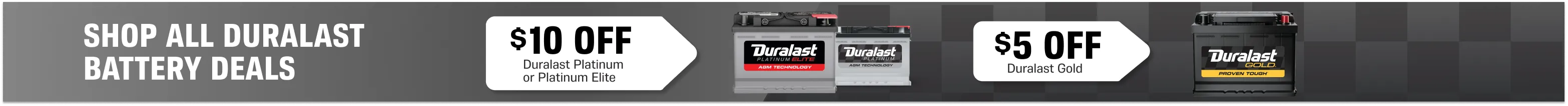 Duralast Battery Deal Banner