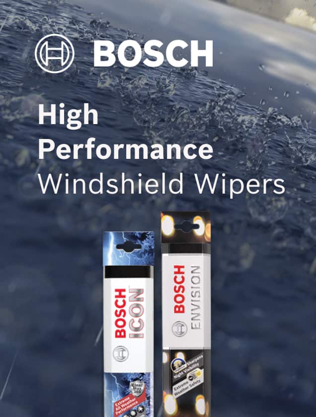Bosch Wiper Blades Envision, Icon, Evolution, and More