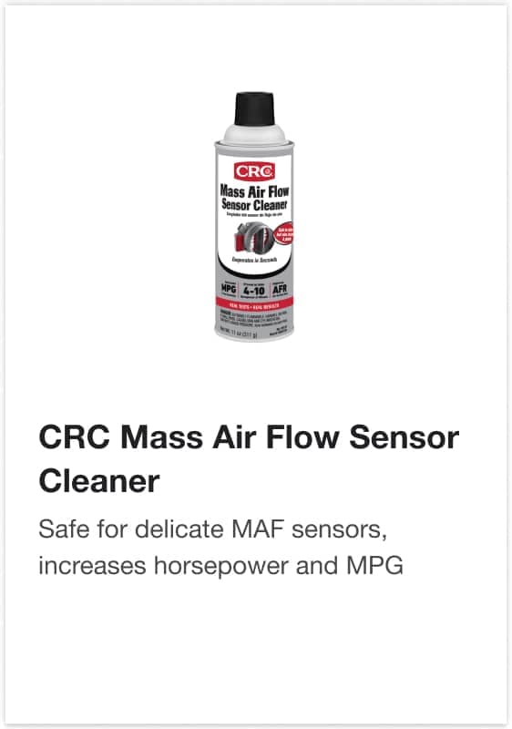Crc mass air flow sensor cleaner safe for delicate maf sensors