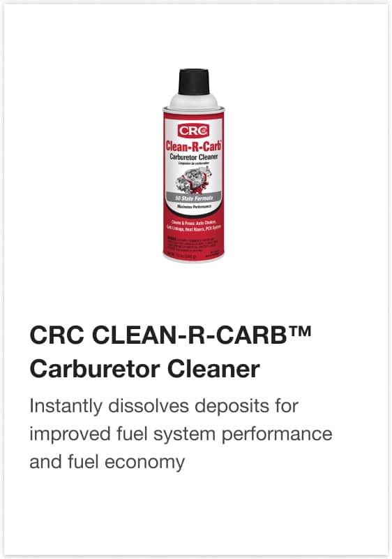 Crc clean r carb carburetor cleaner instantly dissolves deposits for