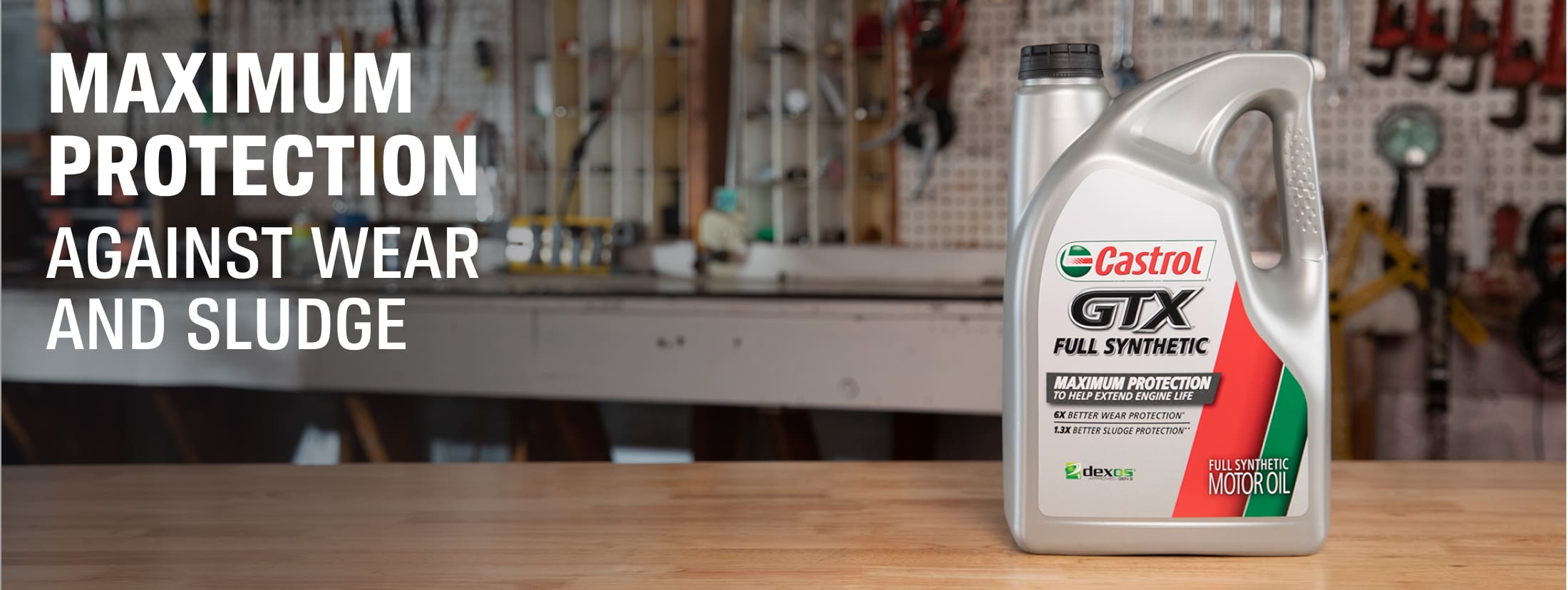 Castrol GTX Full Synthetic - Maximum Protection Against Wear And Sludge