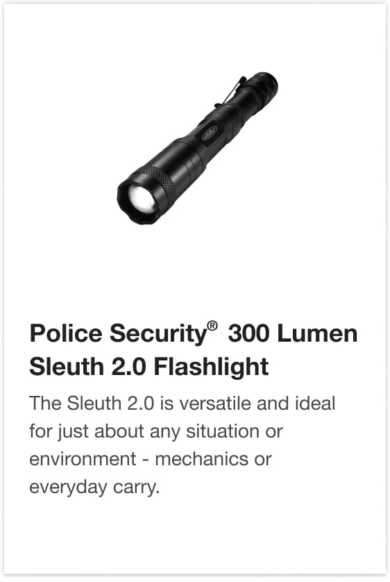 Police Security Flashlights, Penlights, and Headlamps