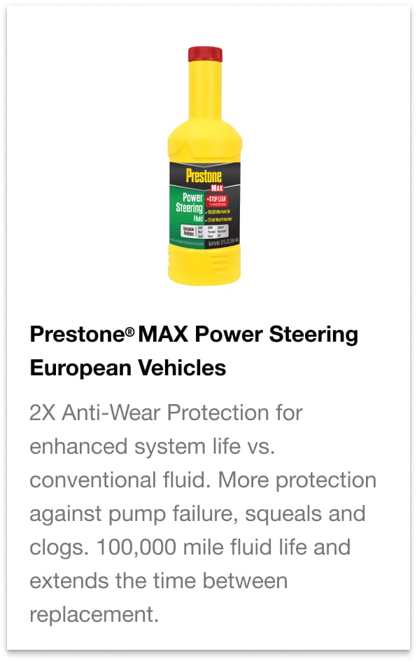 Prestone Max Brake Fluid and Power Steering Fluid