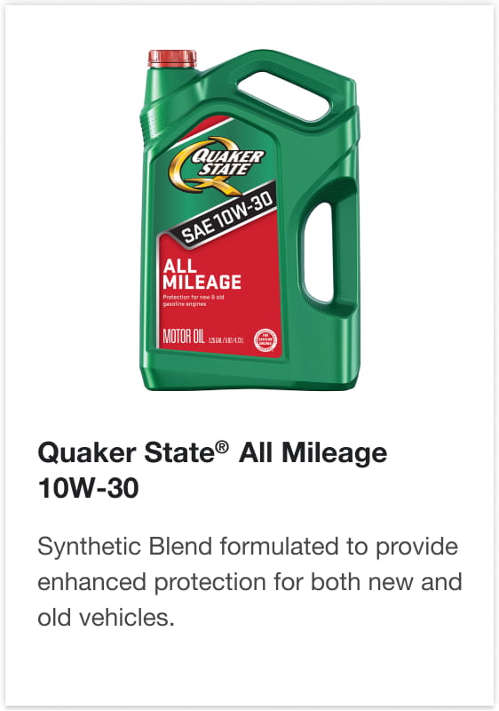Quaker State Oil Full Synthetic and All Mileage Blend