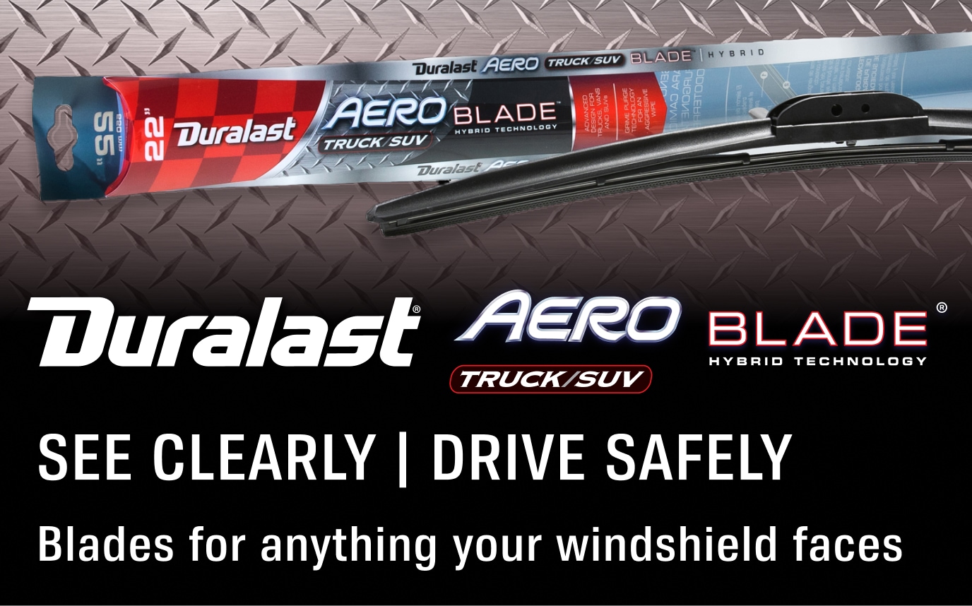 Duralast® Aero Truck & SUV blade see clearly | drive safely: Blades for anything your windshield faces
