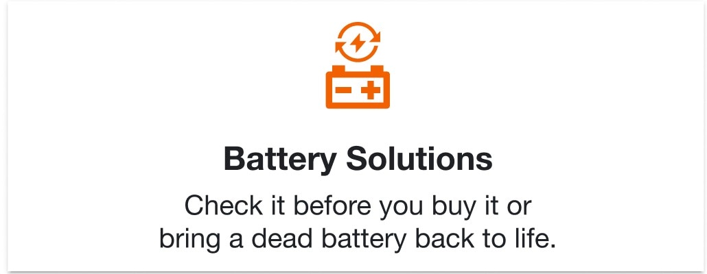 Battery Solutions. Check it before you buy it or bring a dead battery back to life.