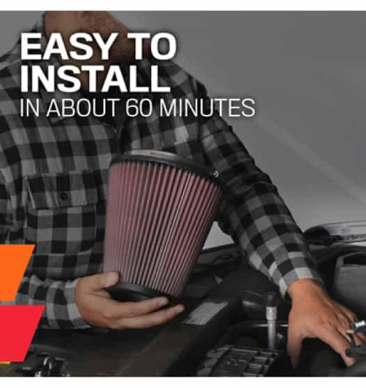 Easy to install in about 60 minutes