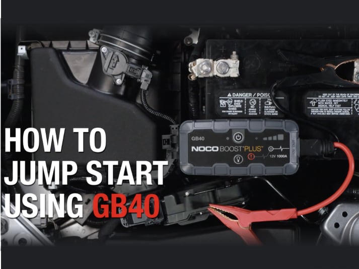 how to jump start using your NOCO Boost GB40