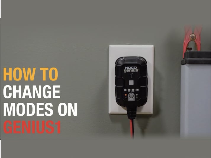 how to change modes on your NOCO genius1