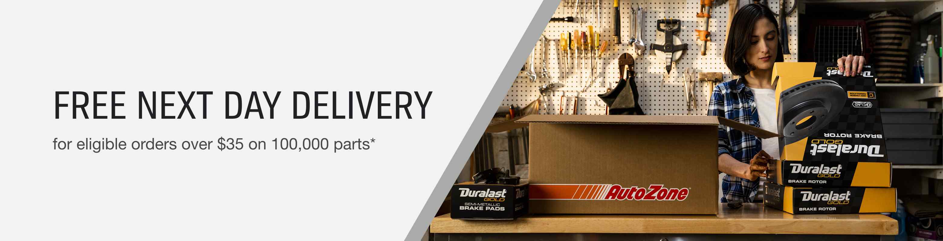 Free Next Day Delivery for eligible orders over $35 on 100,000 parts