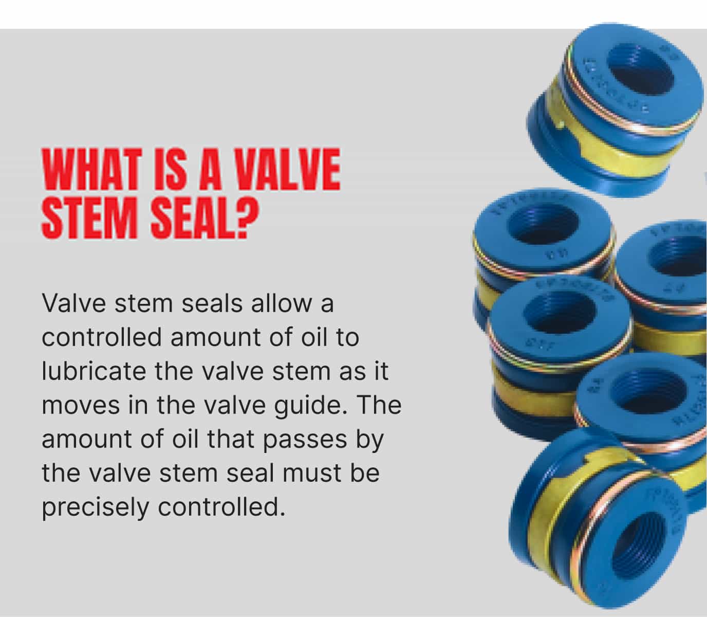 Fel-Pro Rubber Deflector Valve Stem Oil Seal Set SS70529 | O