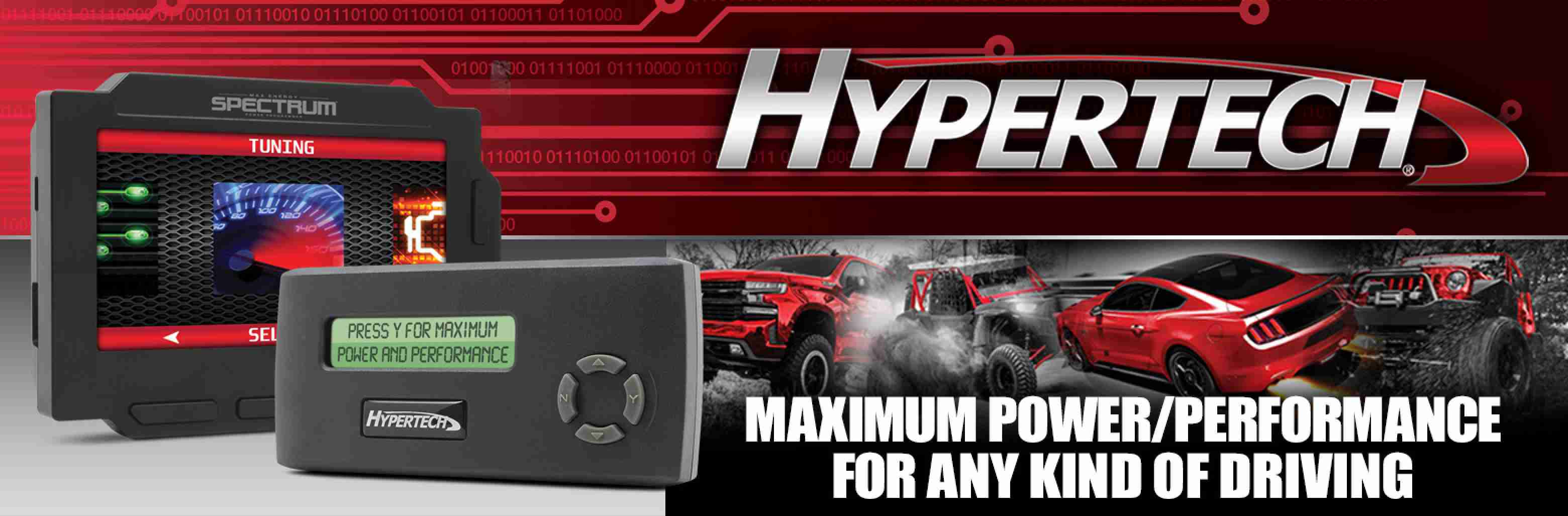 Hypertech.  Maximum power/performance for any kind of driving.