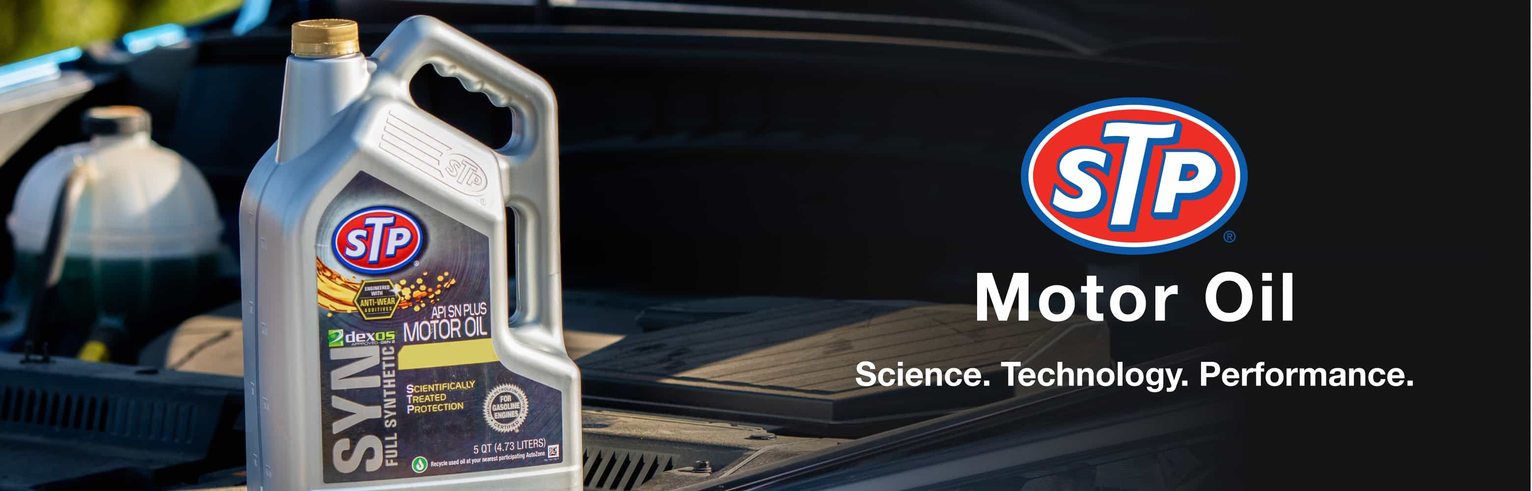 STP Motor Oil. Science. Technology. Performance.