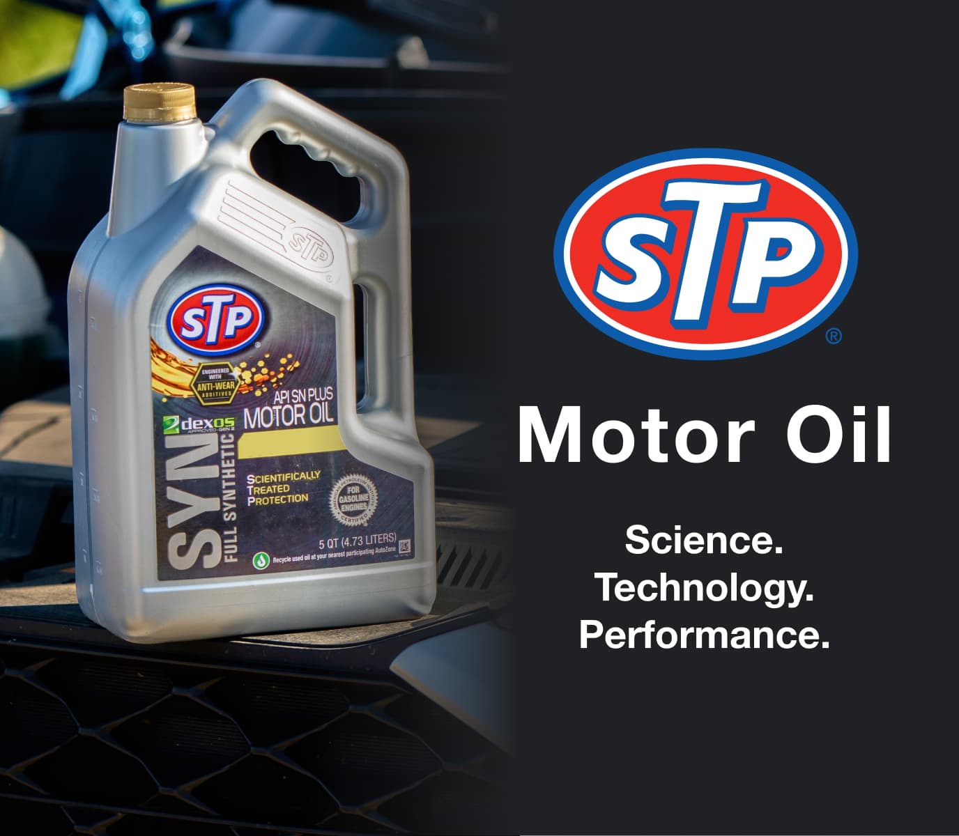 STP High Mileage Full Synthetic Engine Oil 5W30 5 Quart