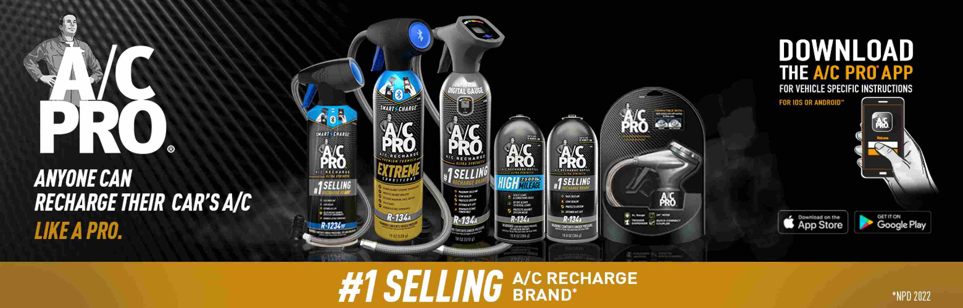 A/C Pro® Recharge Kit with Digital Gauge