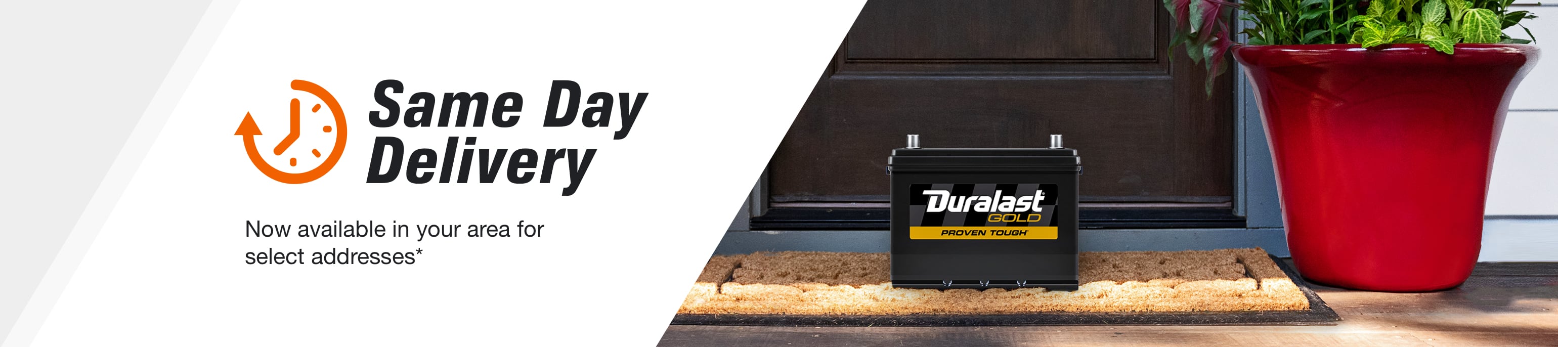 Now available in your area for select addresses