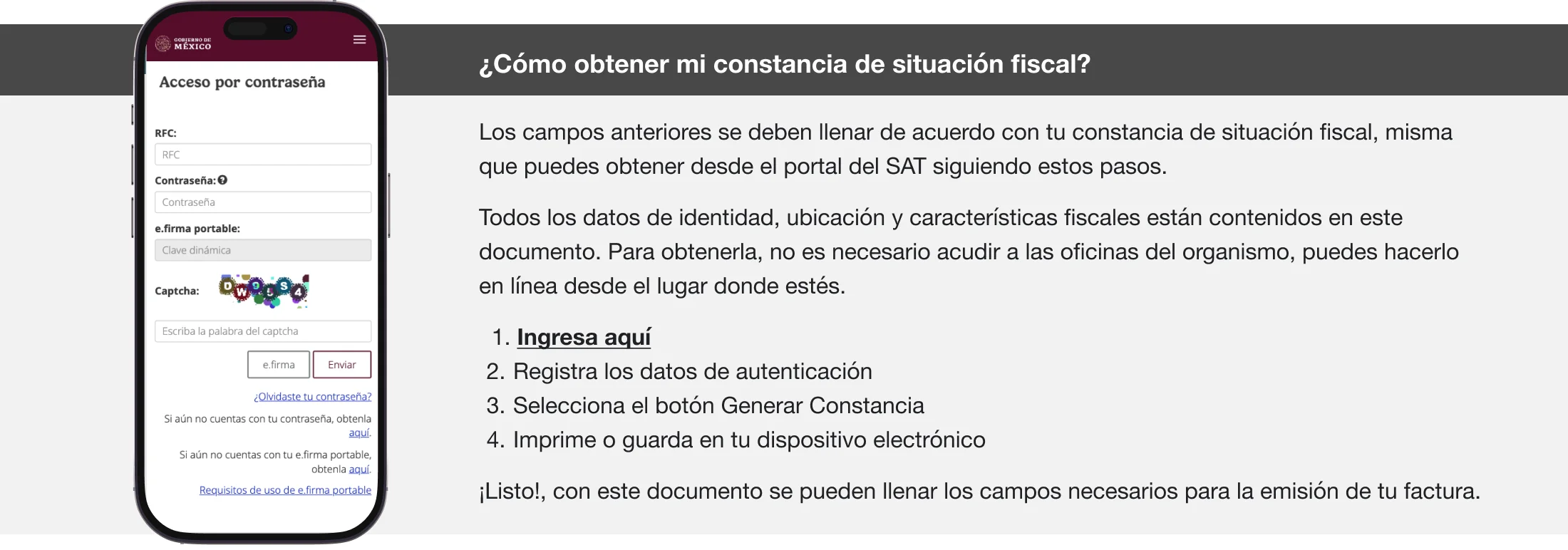 ¿Cómo obtener mi constancia de situación fiscal?