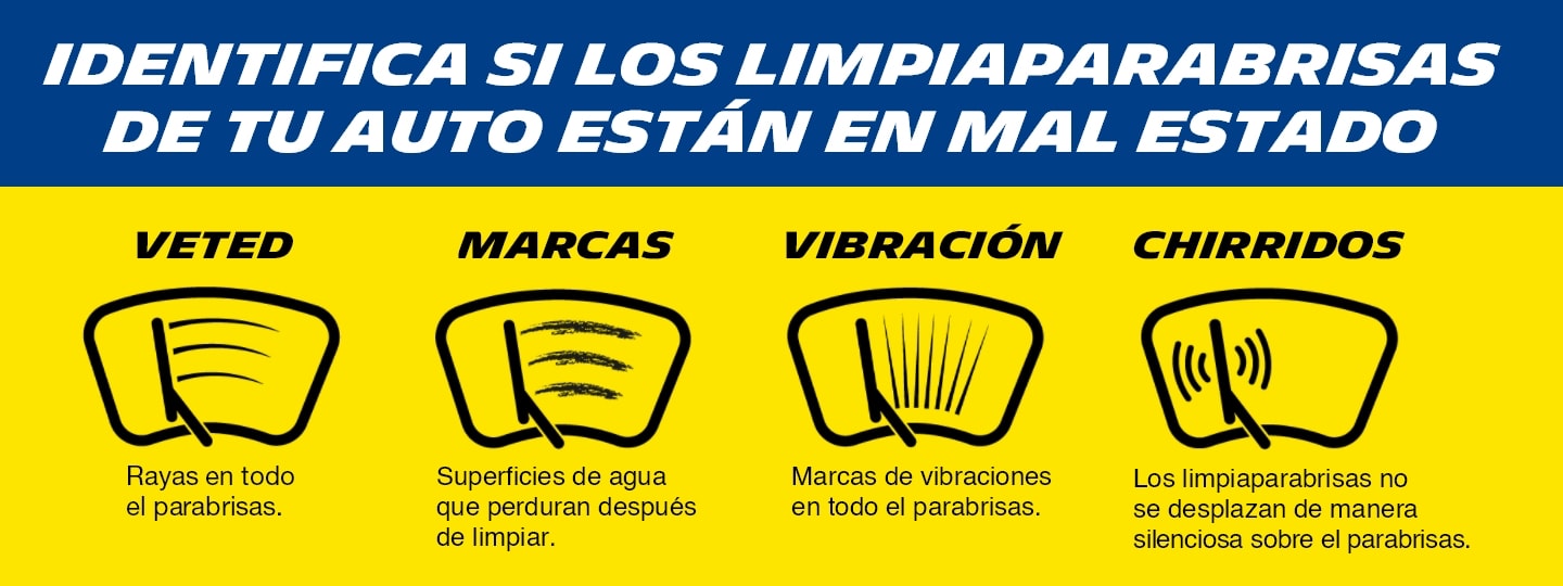 IDENTIFICA SI LOS LIMPIAPARABRISAS DE TU AUTO ESTAN EN MAL ESTADO