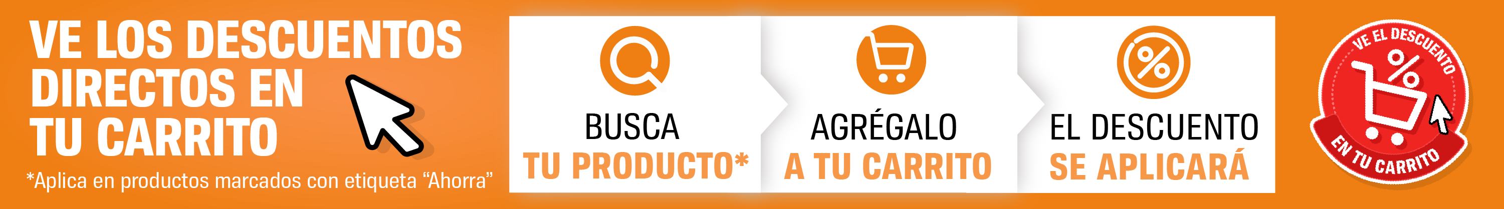 VE LOS DESCUENTOS DIRECTOS EN TU CARRITO