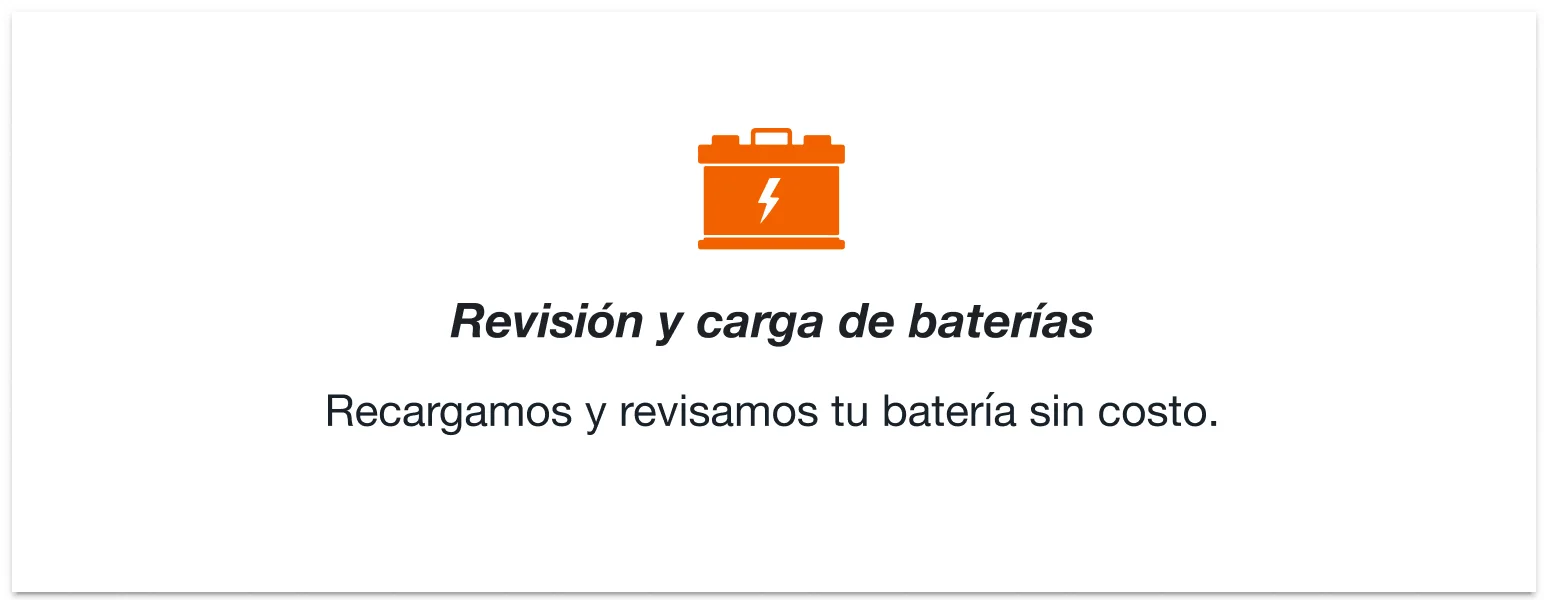 Revisión y carga de baterías