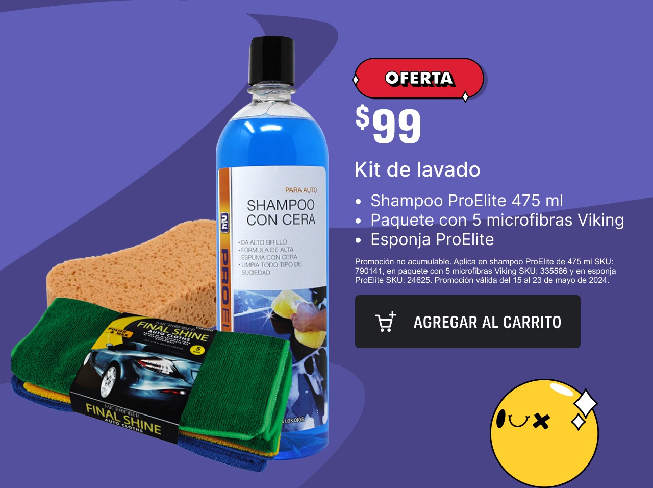 AHORRA $100 Por cada $300 de compra en accesorios seleccionados ProElite