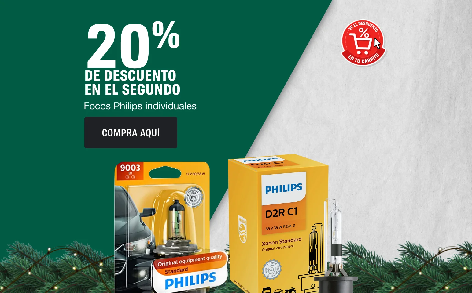 20% DE DESCUENTO Focos Philips individuales