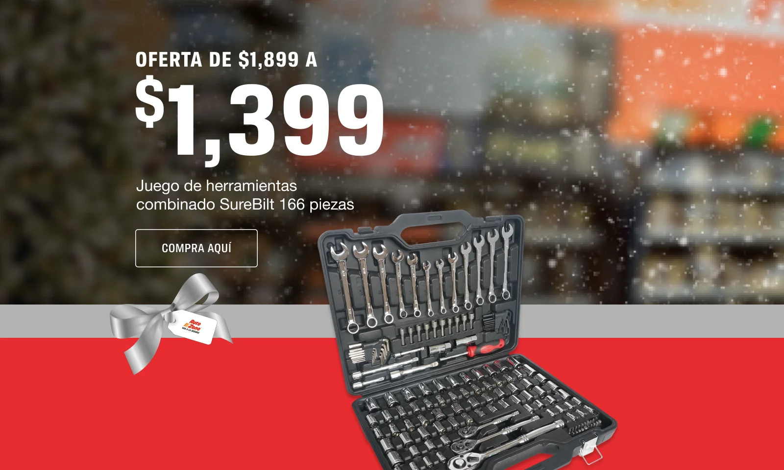 ¡OFERTA! DE $1,899 A $1,399 Juego de herramientas combinado SureBilt de 166 piezas