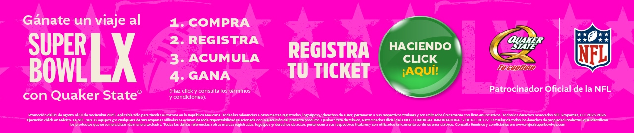 Gánate un viaje al Super Bowl LX con Quaker State
