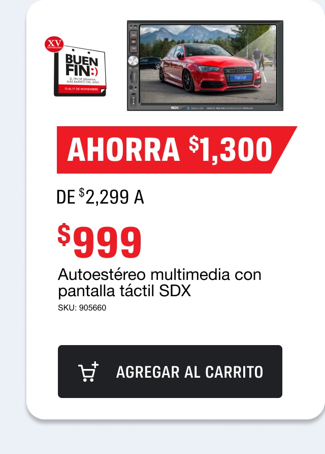 Autoestéreo multimedia con pantalla táctil