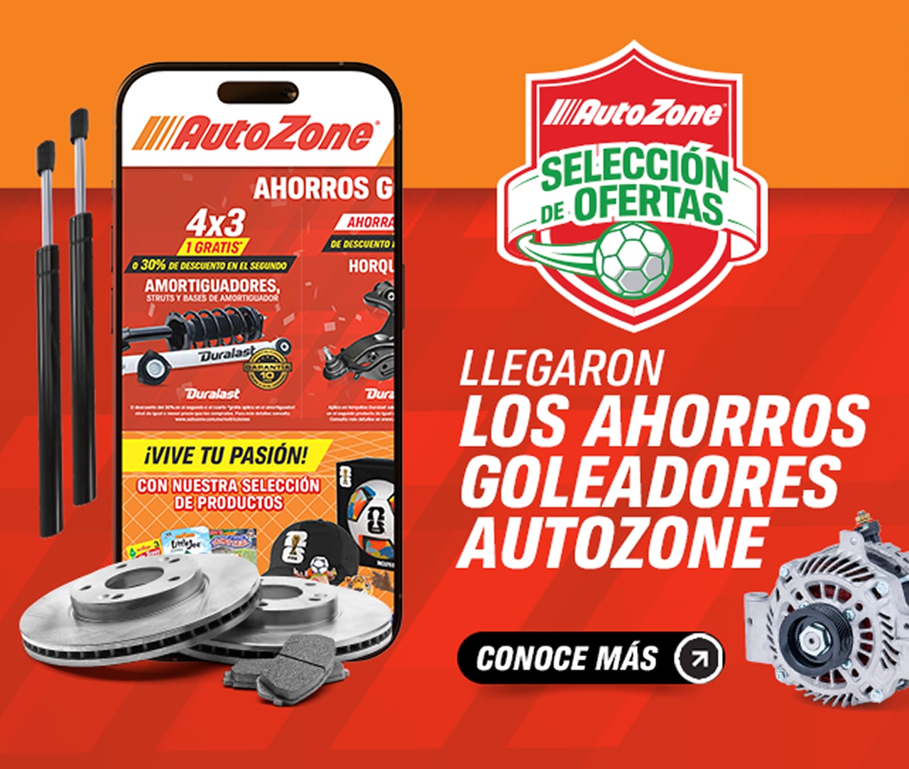 Llegaron los ahorros goleadores AutoZone.