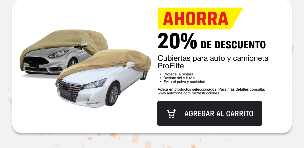 Ahorra 20% de descuento en cubiertas para auto y camioneta ProElite